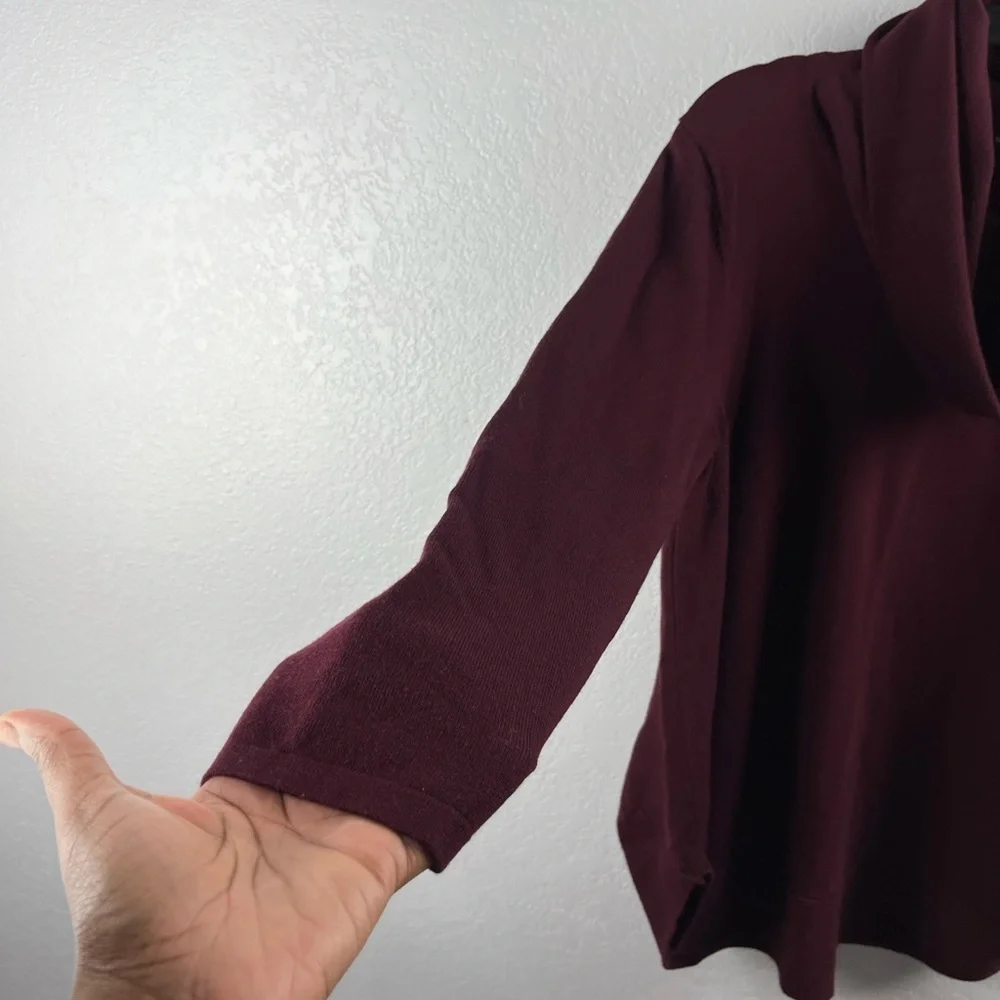 Cyrus Women’s Deep Burgundy Cowl Neck Sweater Sz 1X Fall winter Wear Cozy Comfy
